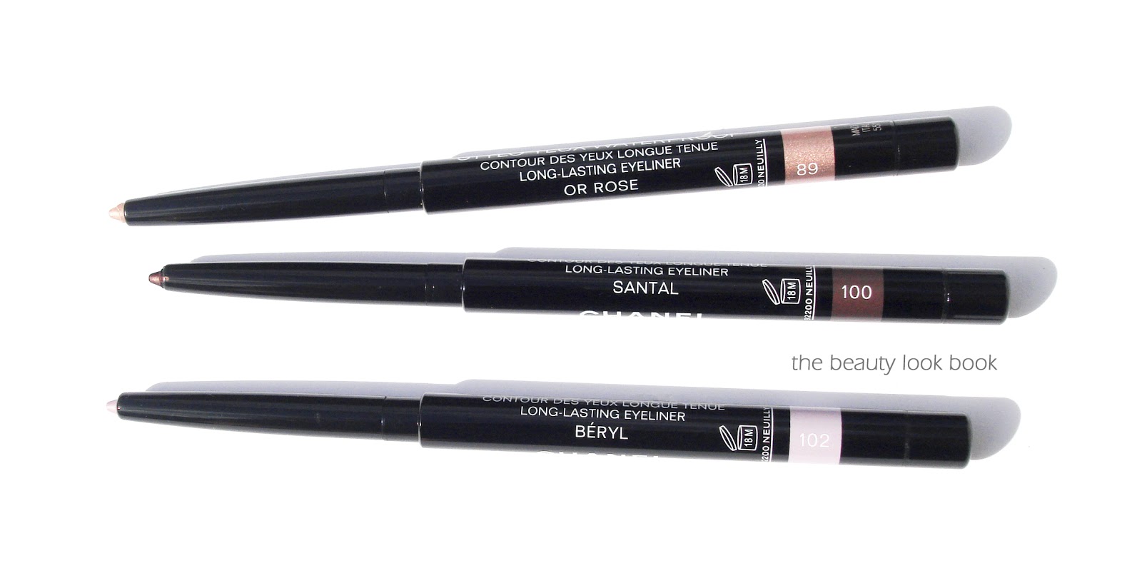 Chanel Or Rose, Santal and Beryl Stylo Yeux Waterproof - The